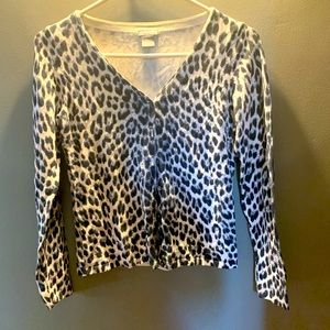 Ann Taylor Animal Print Sweater